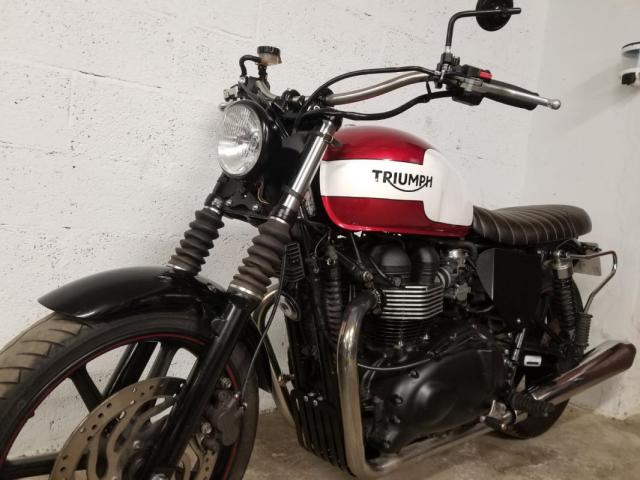 Bonneville 900 Bobber Triumph Rouge image 4