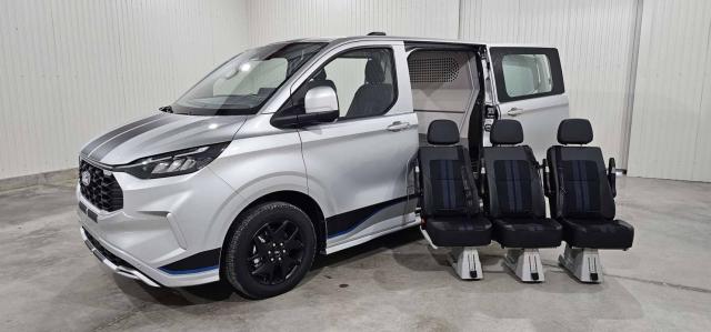 Ford Transit Custom Cabine Approfondie Double Sieges Demontables 5pl L1h1 2.0 Ecoblue 170 Ch Bva8 Sport