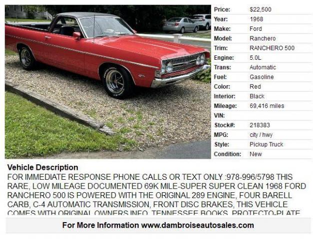 Ford Ranchero 500 image 6