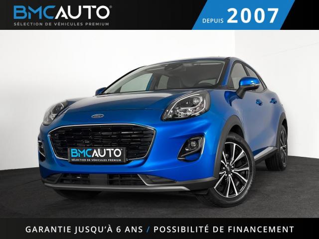 Ford Puma Titanium Ecoboost 125ch Mild Hybrid Ja17p Semi Cuir Carplay Gps Regul Full Led Dab Clim