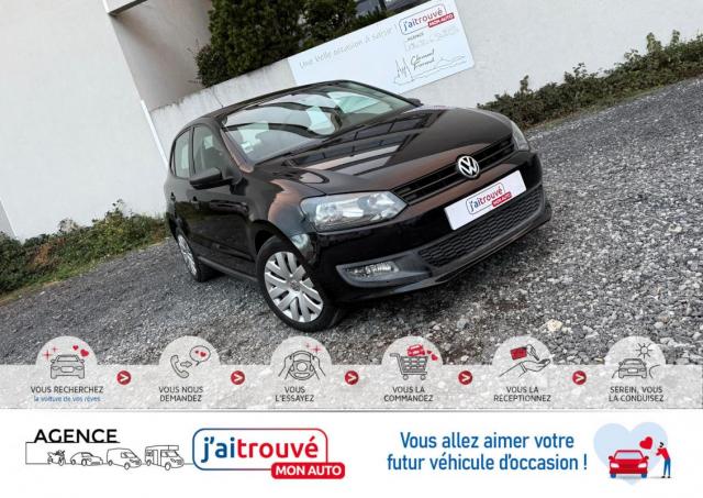 Volkswagen Polo V 1.6 Tdi 90cv 114 900km Black *ct Révision Kit Distribution Ok*véhicule Sous Garantie*100 Points De Contrôles*cartegrise Moitié Prix (véhicule Plus 10 Ans)*climatisation*siège Tissu Complet Couleur And Grey Bicolores*fixation Isofix*autoradio Cd/mp3 (+co