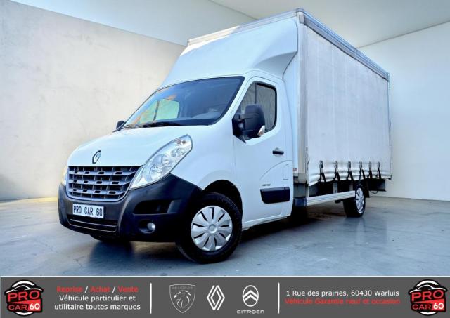 Renault Master 20m3 / Caisse Rideau 2° Main 2.3 Dci 125cv Grand Confort Clim Régul