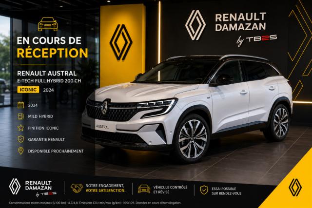 Renault Austral Iconic E-Tech Full Hybrid 200cv / 1ère Main