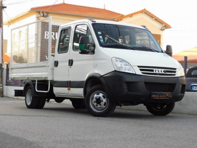 Iveco 35c15 D Camion Benne Equipe 7 Places Ridelles Jardin