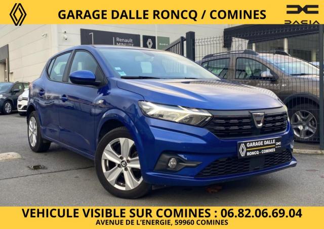 Dacia Sandero Confort Eco G 100 Carplay/gps/carte Mains Libres/jantes 16/camera