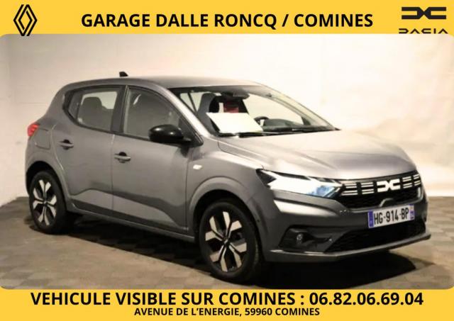 Dacia Sandero 1.0 L Tce 90 Cv Journey Cvt Boite Automatique Carplay Clim Caméra