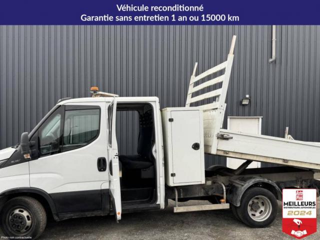 Iveco Daily 35c14 Benne Coffre Double Cabine 6 Places
