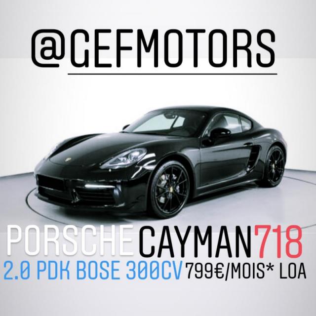 Porsche Cayman 718 300 Pdk 799e/mois En L.o.a Lld Credits