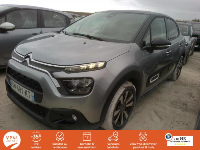 Citroen C3 Bluehdi 100 S&s Bvm6 Shine Aide Au Stationnement Av + Système De Surveillance D'Angle Mort + Caméra Recul + Accès Et Démarrage Mains Libres + Mycitroën Drive