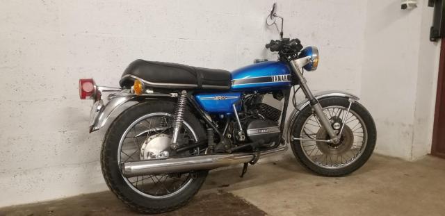 Yamaha Rd 250 Yamaha Bleu image 3