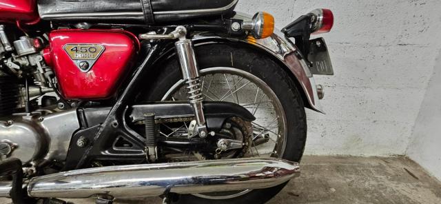 Cb 450 Honda Rouge image 9