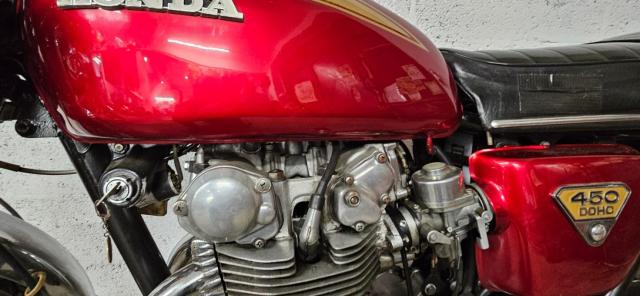 Cb 450 Honda Rouge image 3